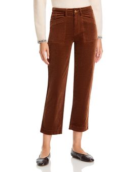 Paige Paige Quincy Mid Rise Ankle Jeans in Maple Brown
