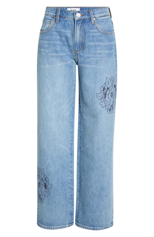 PAIGE PAIGE Rylann Embroidered Eyelet Wide Leg Jeans