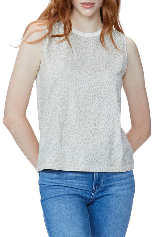 PAIGE PAIGE Ryo Animal Print Stretch Cotton Tank Top