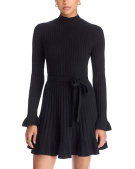 Paige Paige Sandria Ribbed Mini Sweater Dress
