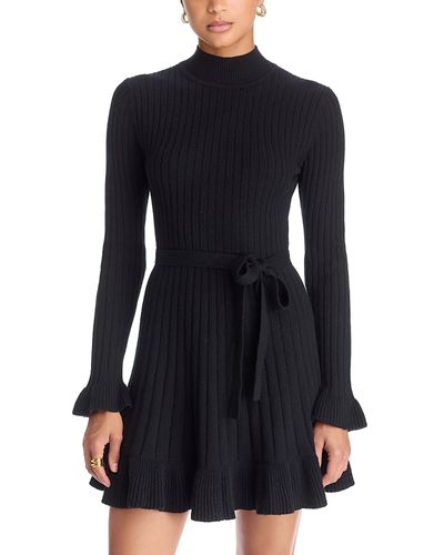 Paige Paige Sandria Ribbed Mini Sweater Dress