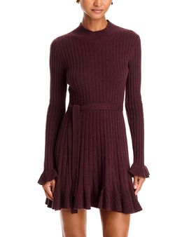 Paige Paige Sandria Ribbed Mock Neck Dress