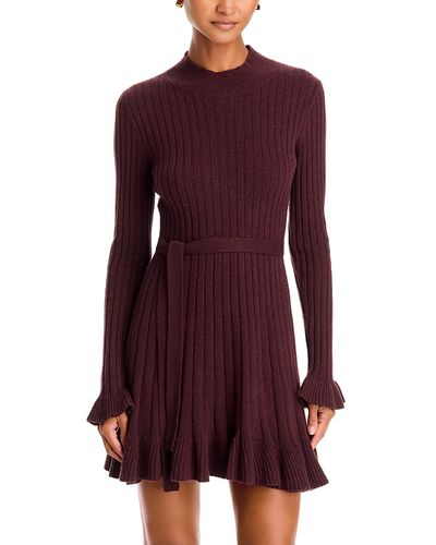 Paige Paige Sandria Ribbed Mock Neck Dress