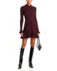 Paige Paige Sandria Ribbed Mock Neck Dress - 2