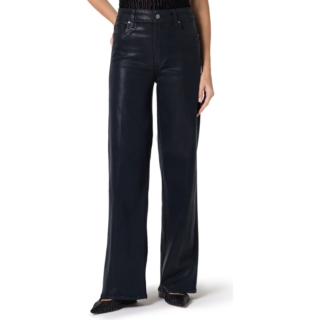 PAIGE PAIGE Sasha Coated High Waist Wide Leg Jeans