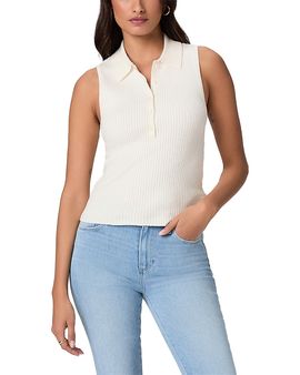 Paige Paige Vesta Sleeveless Polo Top