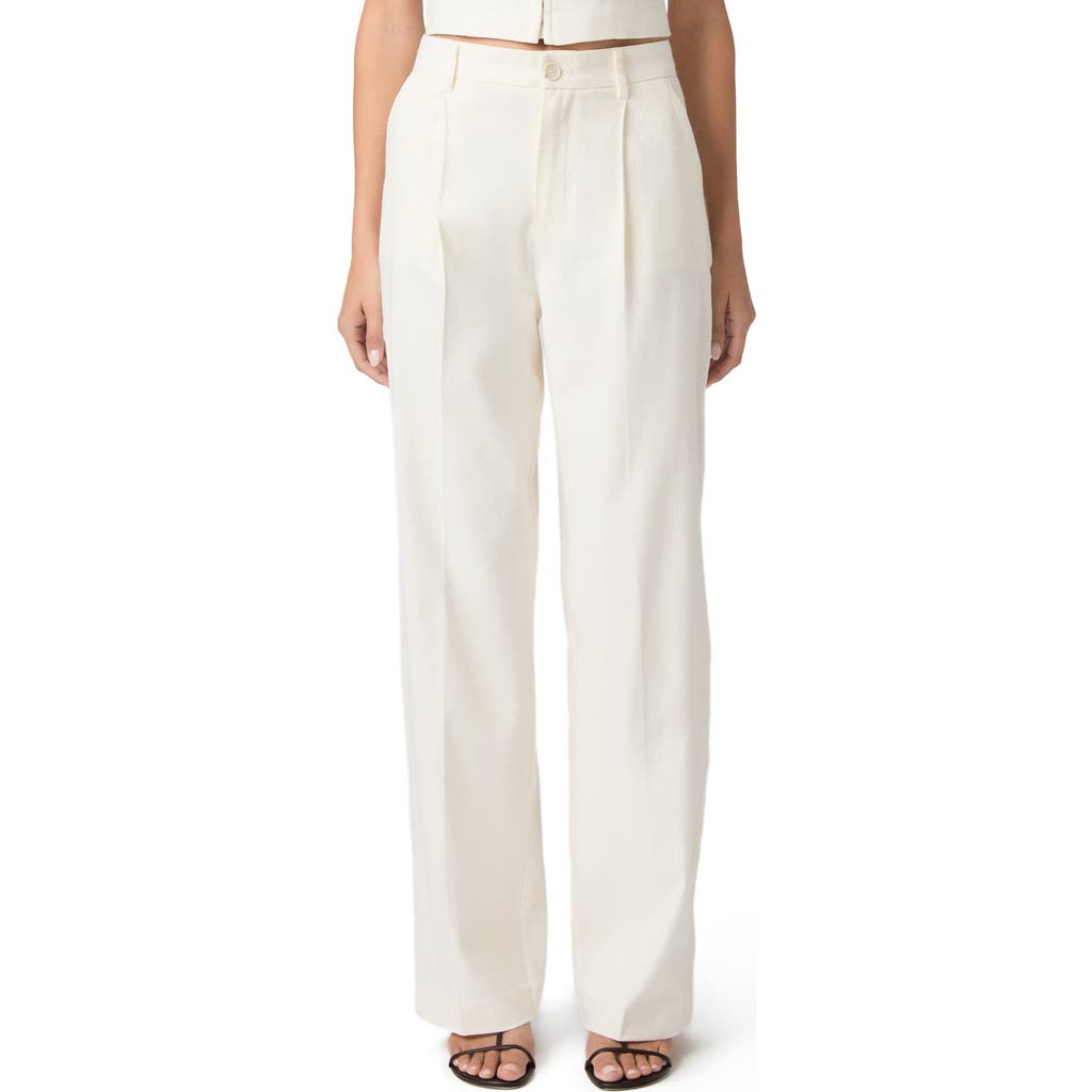 PAIGE PAIGE Westin Pleated Straight Leg Pants