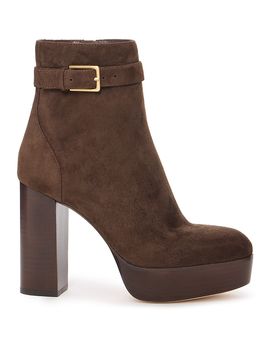 Paige Paige Women's Maris Suede Platform Block Heel Boots