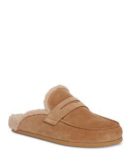 Paige Paige Women's Wynn Suede Shearling Lined Mules