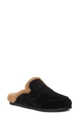 PAIGE PAIGE Wynn Faux Fur Lined Flat Mule