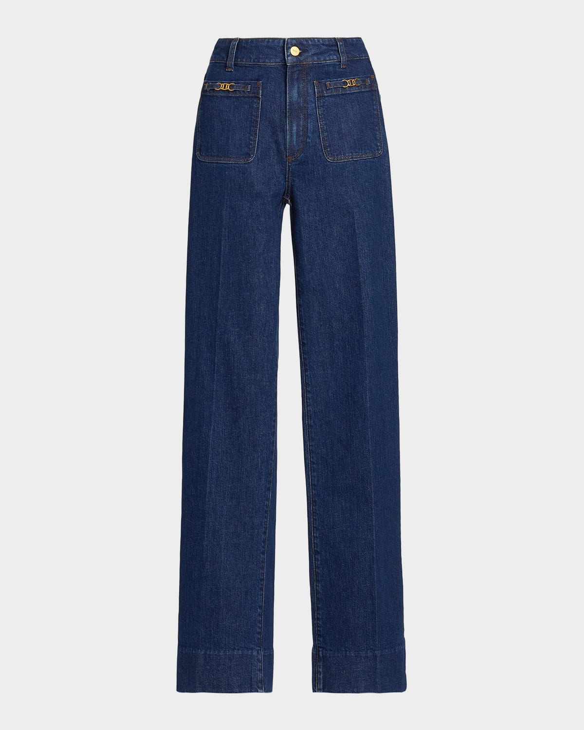 PAIGE Sasha Stretch Cotton Straight-Leg Jeans