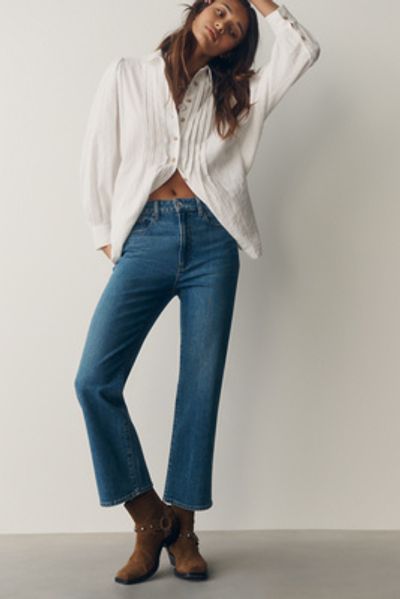 PAIGE Stevie High-Rise Bootcut Ankle Jeans