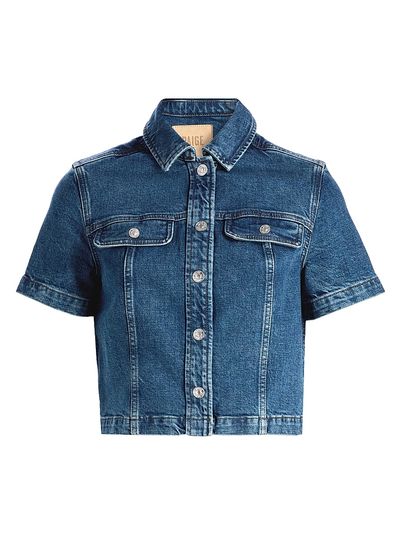 Paige Women's Elly Crop Denim Shirt
