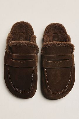 PAIGE Wynn Shearling Slip-On Loafers