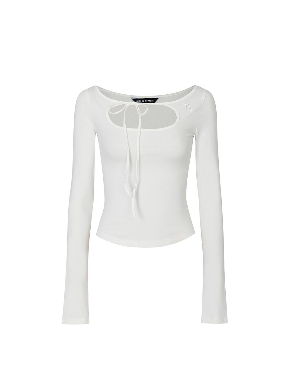PAIN OR PLEASURE Cotton Spandex Adjustable String Top [Beige]