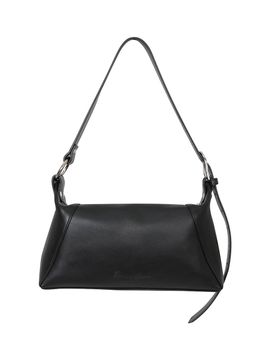PAIN OR PLEASURE Leather Premium Diagonal Incision Bag [Black]