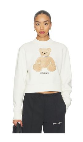 Palm Angels Palm Angels Bear Fitted Crew Sweatshirt