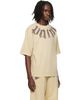 Palm Angels Palm Angels Beige Big Neck Logo Loose T-shirt - 2