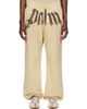 Palm Angels Palm Angels Beige Big Waist Logo Sweatpants - 1