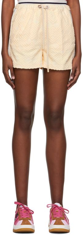 Palm Angels Palm Angels Beige Cotton Shorts