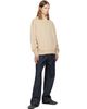 Palm Angels Palm Angels Beige Neck Logo Regular Crew Sweatshirt - 4