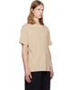 Palm Angels Palm Angels Beige Neck Logo Regular T-shirt - 2
