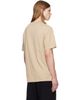 Palm Angels Palm Angels Beige Neck Logo Regular T-shirt - 3