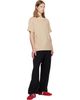 Palm Angels Palm Angels Beige Neck Logo Regular T-shirt - 4