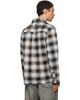 Palm Angels Palm Angels Black & Off-White Classic Logo Check Shirt - 3