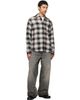 Palm Angels Palm Angels Black & Off-White Classic Logo Check Shirt - 4