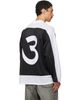 Palm Angels Palm Angels Black & White Thai Logo Mesh Loose Long-Sleeved T-shirt - 3