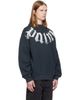 Palm Angels Palm Angels Black Big Neck Logo Loose Sweatshirt - 2