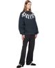 Palm Angels Palm Angels Black Big Neck Logo Loose Sweatshirt - 4