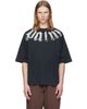 Palm Angels Palm Angels Black Big Neck Logo Loose T-shirt - 1