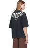 Palm Angels Palm Angels Black Big Neck Logo Loose T-shirt - 3