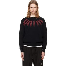 Palm Angels Palm Angels Black Big Neck Logo Sweater
