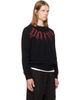 Palm Angels Palm Angels Black Big Neck Logo Sweater - 2