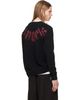 Palm Angels Palm Angels Black Big Neck Logo Sweater - 3