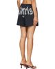 Palm Angels Palm Angels Black Big Waist Logo Sweat Shorts - 3