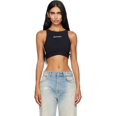 Palm Angels Palm Angels Black Classic Logo Active Track Top