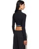 Palm Angels Palm Angels Black Classic Logo Long-Sleeved Mockneck T-shirt - 3