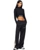 Palm Angels Palm Angels Black Classic Logo Long-Sleeved Mockneck T-shirt - 4