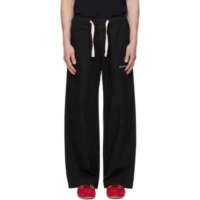 Palm Angels Palm Angels Black Classic Logo Loose Trousers