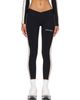 Palm Angels Palm Angels Black Classic Logo Low Track Leggings - 1