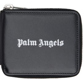 Palm Angels Palm Angels Black Classic Logo Zip Around Wallet