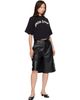 Palm Angels Palm Angels Black Curved Logo Boxy T-shirt - 4