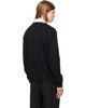 Palm Angels Palm Angels Black Curved Logo Knit Sweater - 3
