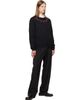 Palm Angels Palm Angels Black Curved Logo Knit Sweater - 4