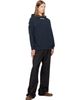 Palm Angels Palm Angels Black Curved Logo Loose Jeans - 4