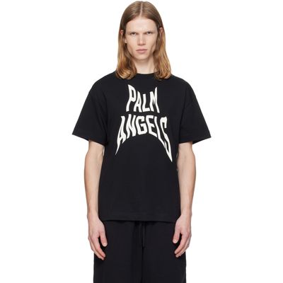 Palm Angels Palm Angels Black Distorted Regular T-shirt